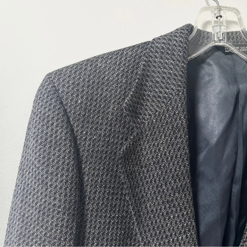 Perry Ellis Portfolio Gray Wool Blend Sport Coat Jacket Men’s Size 42S Office